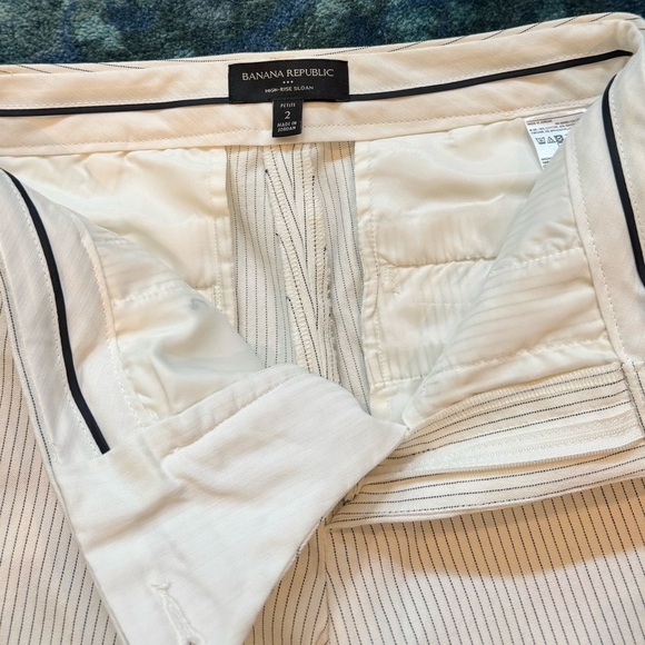 Banana Republic Sloan Fit Pinstripe Pants | 2P Petite Slim Ankle Business - Picture 3 of 10